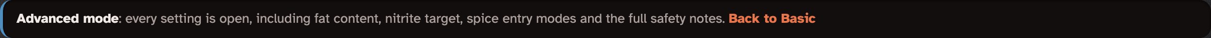 The Advanced mode line